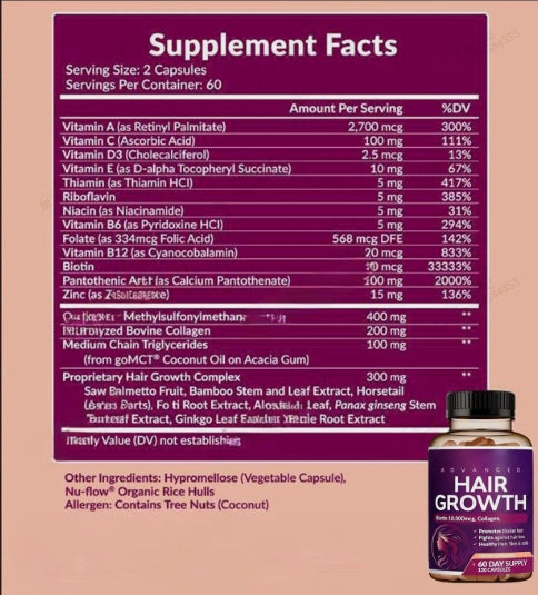 HairGrowth™ 120 cápsulas✨