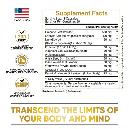 2X1 Candida Cleanse – Reduce antojos, hinchazón y fatiga + Envío Gratis